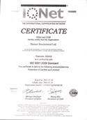 Deosen Xanthan - ISO 9001 Certificate